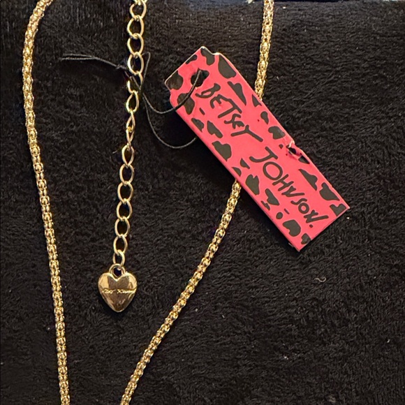 Betsey Johnson Gold Necklace with Green Owl Charms/ Brooch - Picture 3 of 4